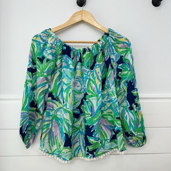 Women’s Lilly Pulitzer Enna Off Shoulder Blouse Size XS - Picture 1 of 7